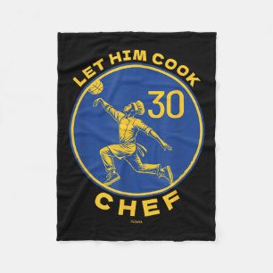 Let The Chef Cook Funny Basketball Court Legend Mo Fleece Blanket
