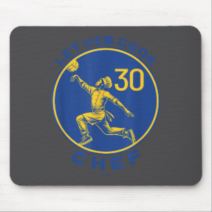 Let The Chef Cook Funny Basketball Court Legend Mo Mouse Mat