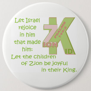 LET THE CHILDREN BE JOYFUL IN THEIR KING© BtnENG P 6 Cm Round Badge