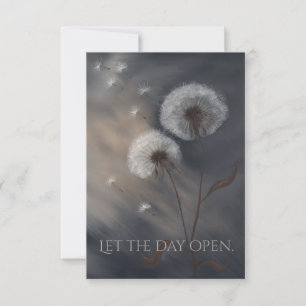 Let the Day Open Fine Art Greeting Card