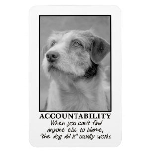 Let the dog take the blame for your farts magnet