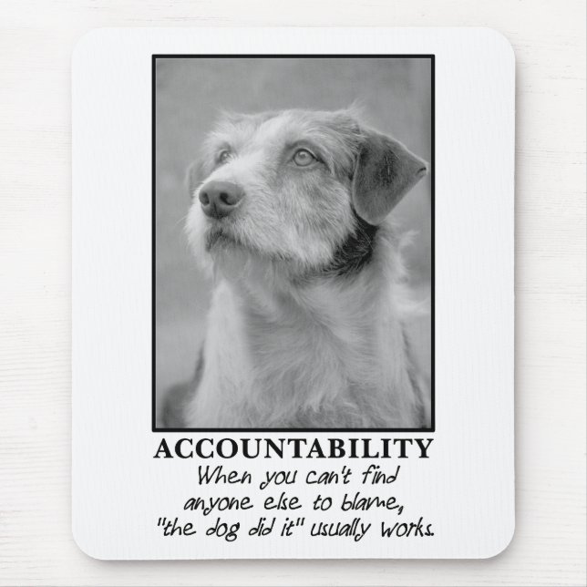 Let the dog take the blame for your farts mouse mat (Front)