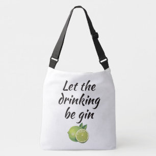 Let the drinking be gin Tote Bag. White