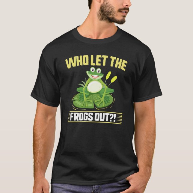 Let The Frogs Out Plague Pesach Passover Cute Grap T-Shirt (Front)