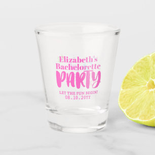 Let The Fun Begin Bachelorette Personalised Shot Glass