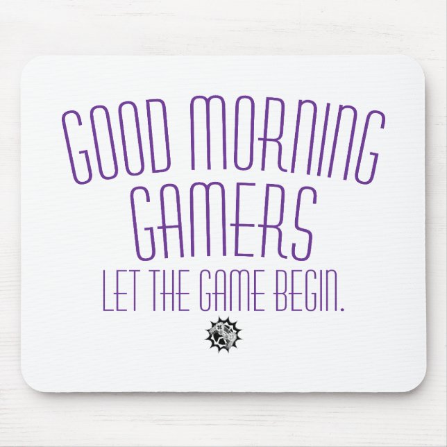 Let The Game Begin Gamer Quote Mouse Mat (Front)