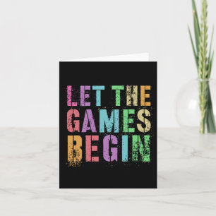Let The Games Begin School's Out Field Day Legend Card