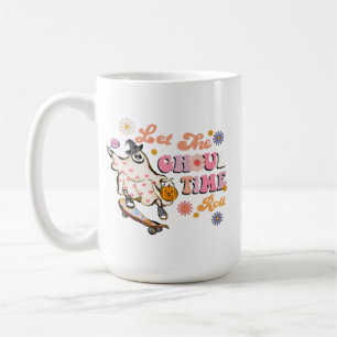 Let the Ghoul Time Roll Retro Halloween Coffee Mug