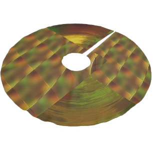 "Let the Gold & Green Play" Christmas Tree Skirt