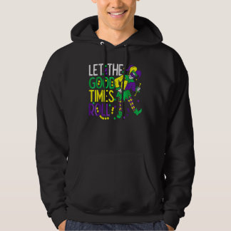 Let The Good Time Roll Bead  Mardi Gras Carnivall  Hoodie