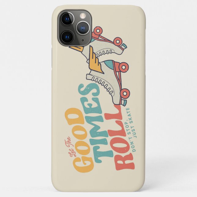 LET THE GOOD TIMES ROLL 80s RETRO ROLLER SKATE Case-Mate iPhone Case (Back)