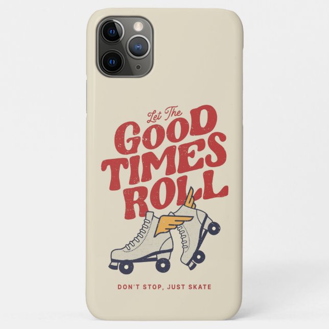 LET THE GOOD TIMES ROLL 80s RETRO ROLLER SKATE Case-Mate iPhone Case (Back)