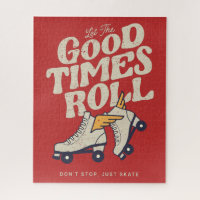 LET THE GOOD TIMES ROLL 80s RETRO ROLLER SKATE