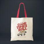 LET THE GOOD TIMES ROLL 80s RETRO ROLLER SKATE Tote Bag<br><div class="desc">Vintage & fun Roller skate design - Let The Old Time Roll for anyone who loves their Roller Skates. This design is also available on different products including stickers,  mugs,  t-shirts,  phone cases,  and more! To buy this design,  choose your favorite product,  click add and checkout!</div>