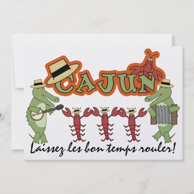 Let the Good Times Roll! Cajun Style! SRF Invitation (Front)
