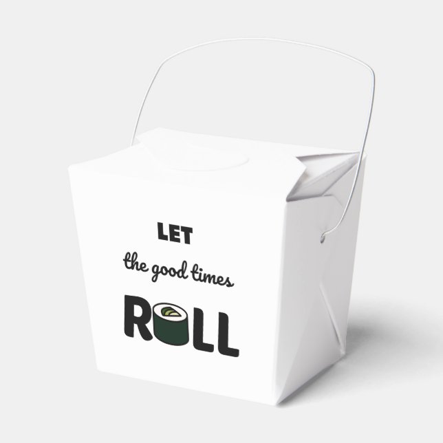 Let the good times roll           favour box (Front Side)