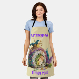 Let The Good Times Roll Mardi Gras Apron