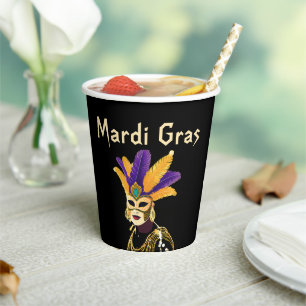 "Let the Good Times Roll: Mardi Gras Celebration" Paper Cups