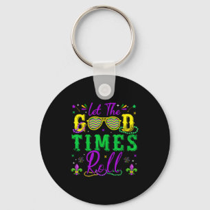 Let The Good Times Roll Mardi Gras New Orleans Men Key Ring