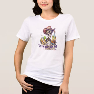 Let the Good Times Roll Skeleton Tri-Blend Shirt