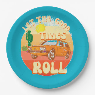 Let the good times roll vintage paper plate