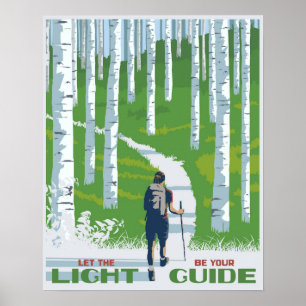 Let the light be your guide poster