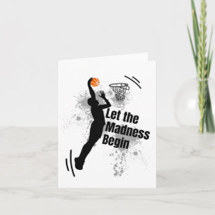 Let The Madness Begin Basketball Novelty Madness I Card