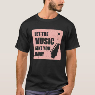 Let The Music Motif, Music Vintage Motif Hoodie Pa T-Shirt