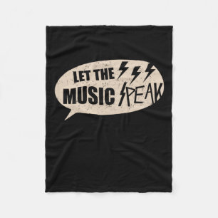 Let The Music Peak Fleece Blanket