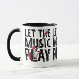 Let The Music Play Electric Guitar Mug