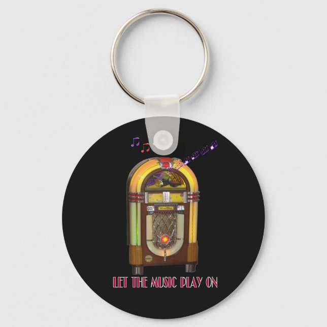 LET THE MUSIC PLAY ON JUKEBOX KEYRING (Front)