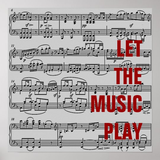 let the music play poster