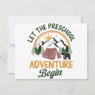 Let The Preschool Adventure Begin Camping Back To