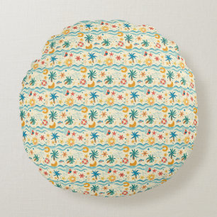 Let The Sea Set You Free And The Sun Kiss You Round Cushion