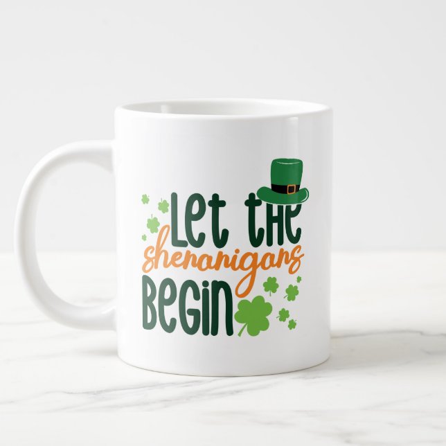 Let The Senanigans Begin-60677 Large Coffee Mug (Left)