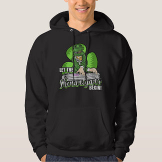Let the Shenanigans Begin! DJ Saint Patrick Humour Hoodie