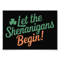 Let The Shenanigans Begin Funny Irish St Patricks 