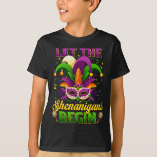 Let The Shenanigans Begin Funny Mardi Gras Men Wom T-Shirt