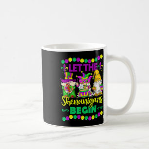 Let The Shenanigans Begin Gnomes Mardi Gras Kids M Coffee Mug
