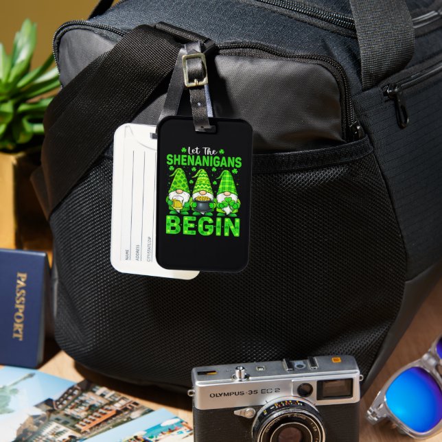 Let The Shenanigans Begin Luggage Tag (Front & Back)