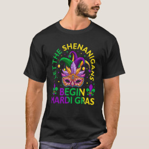 Let The Shenanigans Begin Mardi Gras 2023 Purim Ma T-Shirt