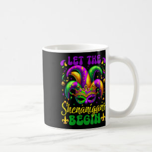 Let The Shenanigans Begin Mardi Gras 2025 Kids Men Coffee Mug