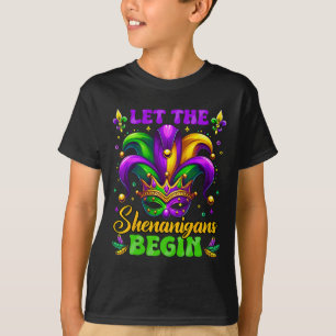 Let The Shenanigans Begin Mardi Gras 3 T-Shirt