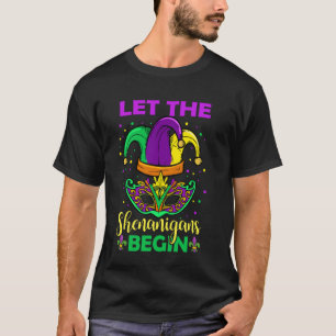 Let The Shenanigans Begin Mardi Gras Carnival Men T-Shirt