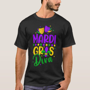 Let The Shenanigans begin Mardi Gras diva T-Shirt