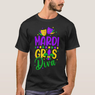 Let The Shenanigans begin Mardi Gras diva T-Shirt