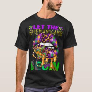 Let The Shenanigans Begin Mardi Gras Kids Men Wome T-Shirt