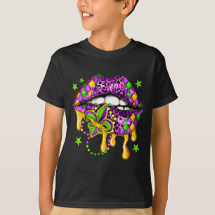 Let the shenanigans begin mardi gras lips carnival T-Shirt