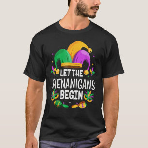 Let The Shenanigans Begin Mardi Gras S Kids Men Wo T-Shirt