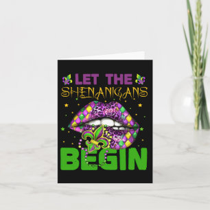 Let The Shenanigans Begin Mardi Gras Shirts2 Card